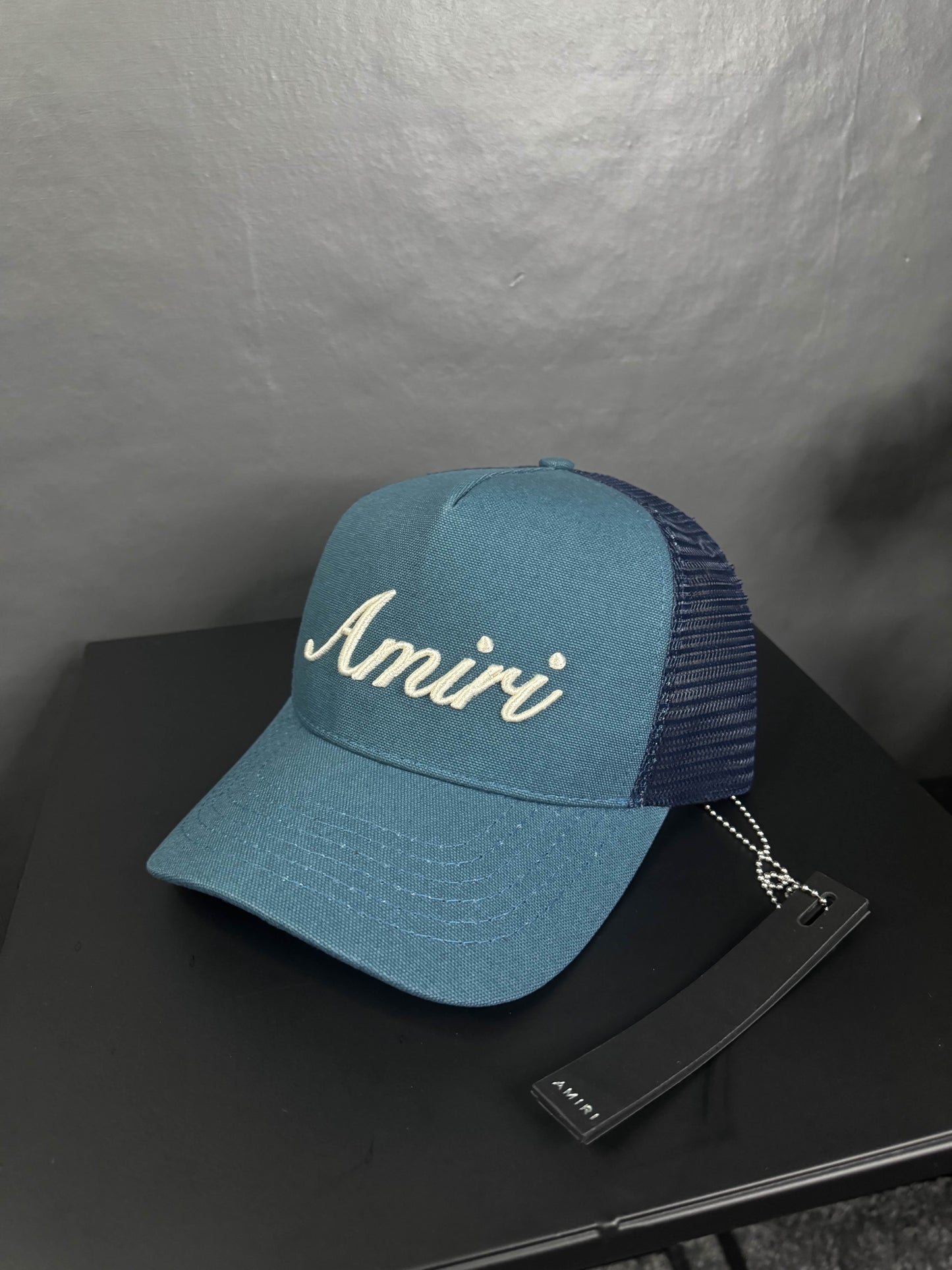 Amiri Script Trucker Cap